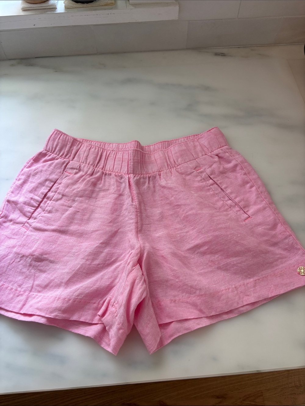 Lilly Pulitzer Lilo Linen light pink Shorts XS